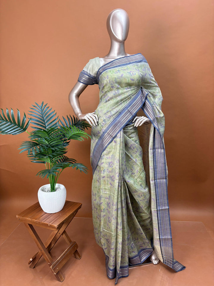 Linen Tissue Saree TSA1447