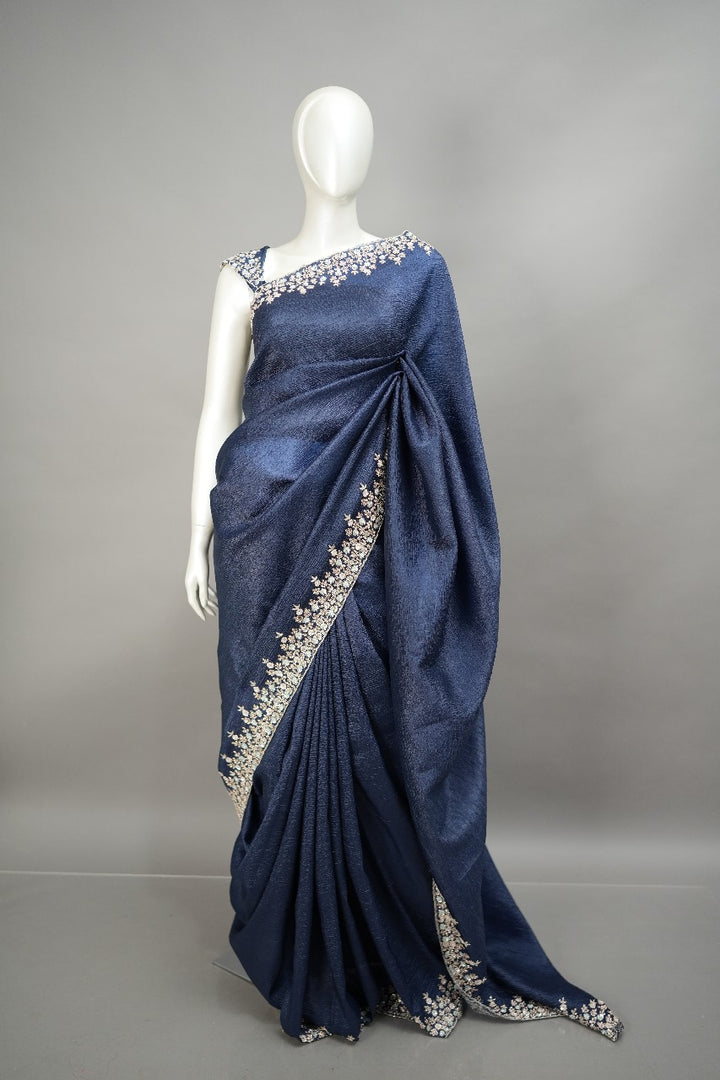 Crushed Organza Saree TSA1478