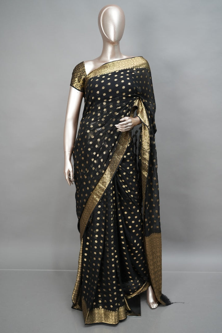 Georgette Banarasi Saree TSA1495