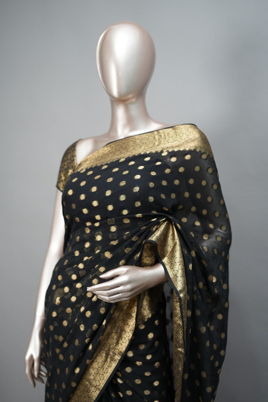 Georgette Banarasi Saree TSA1495