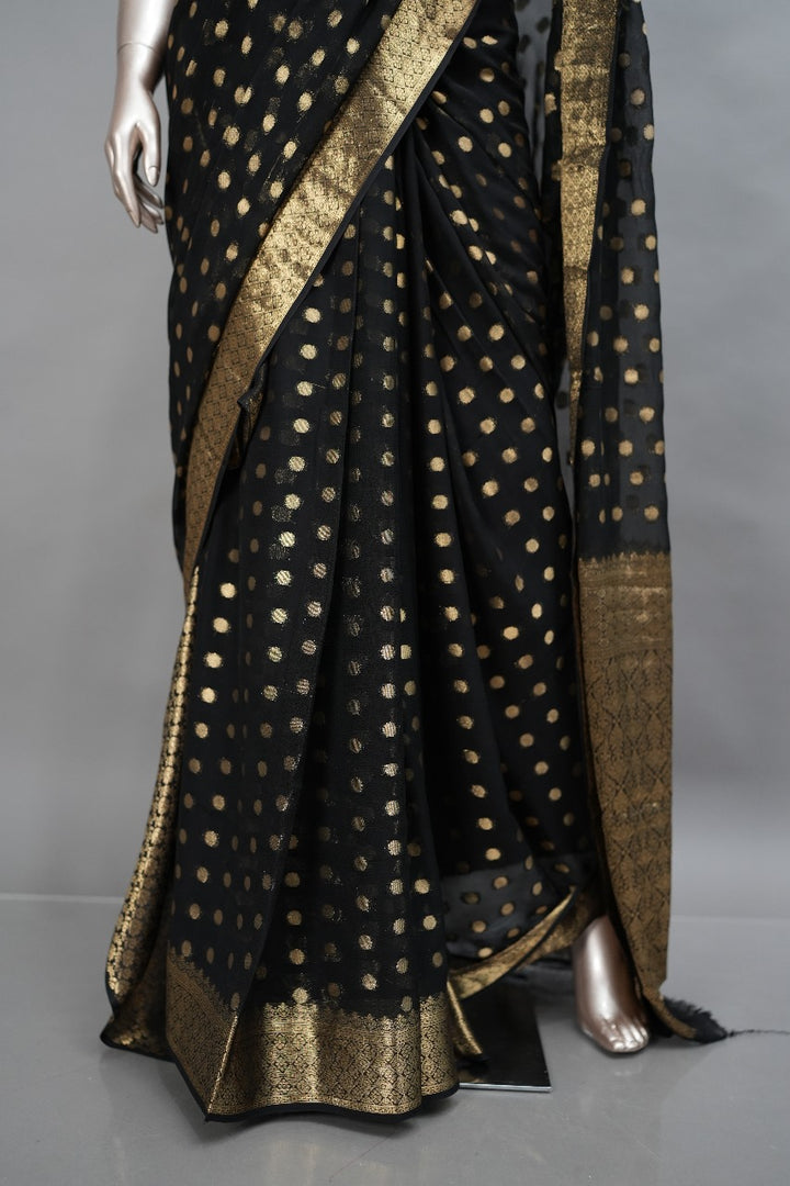 Georgette Banarasi Saree TSA1495