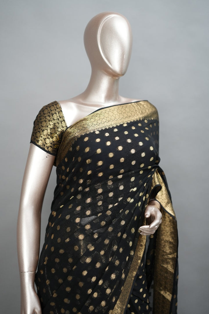 Georgette Banarasi Saree TSA1495