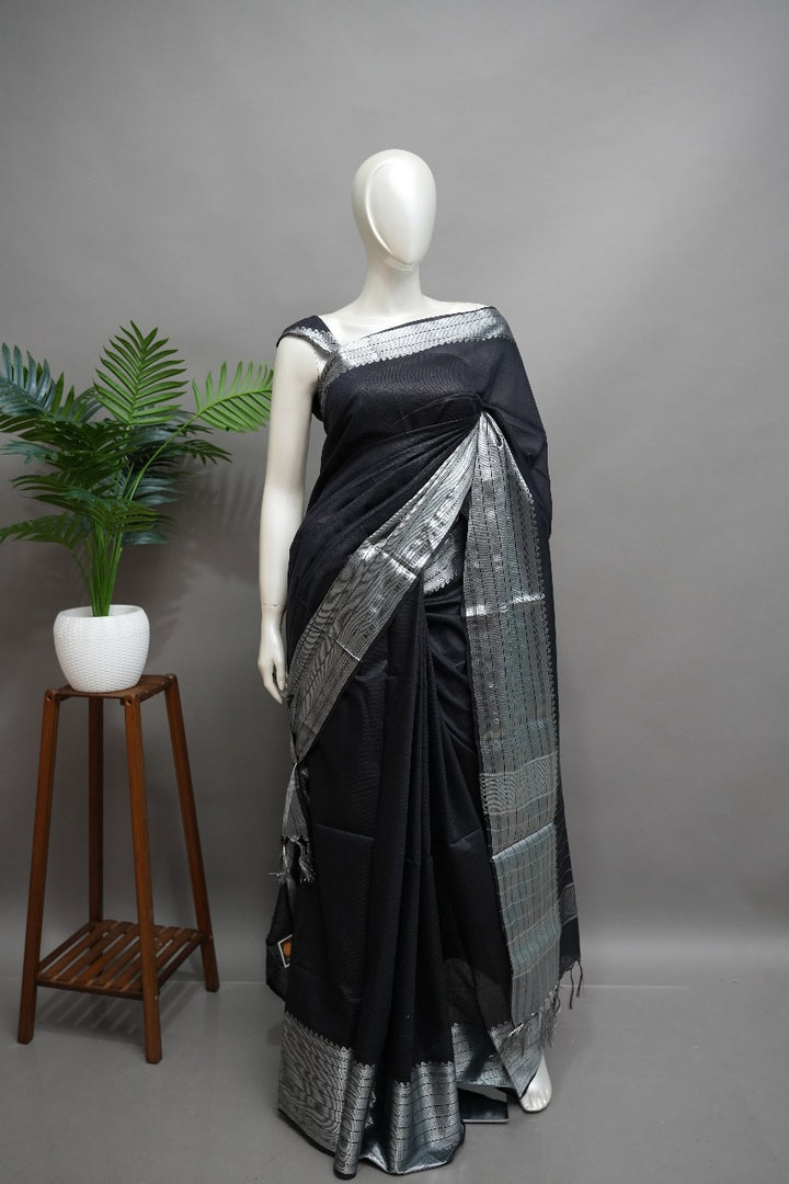 Linen Cotton Saree TSA1490