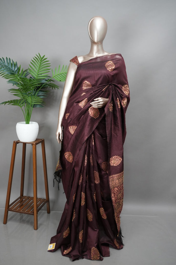 Semi Silk Saree TSA163