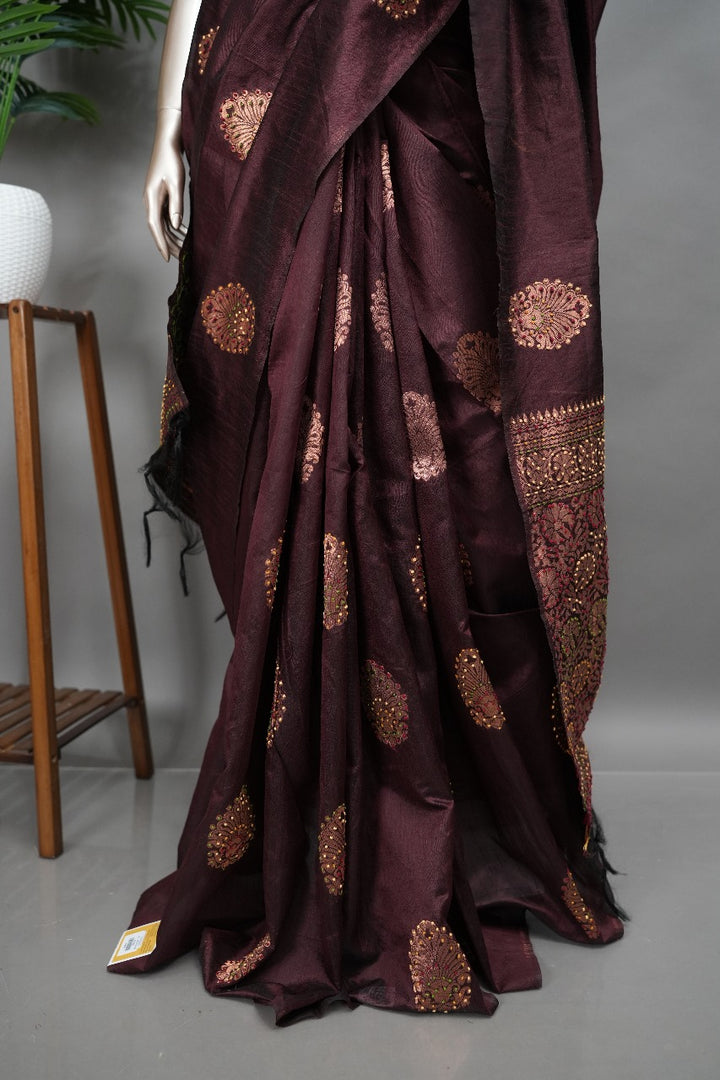 Semi Silk Saree TSA163