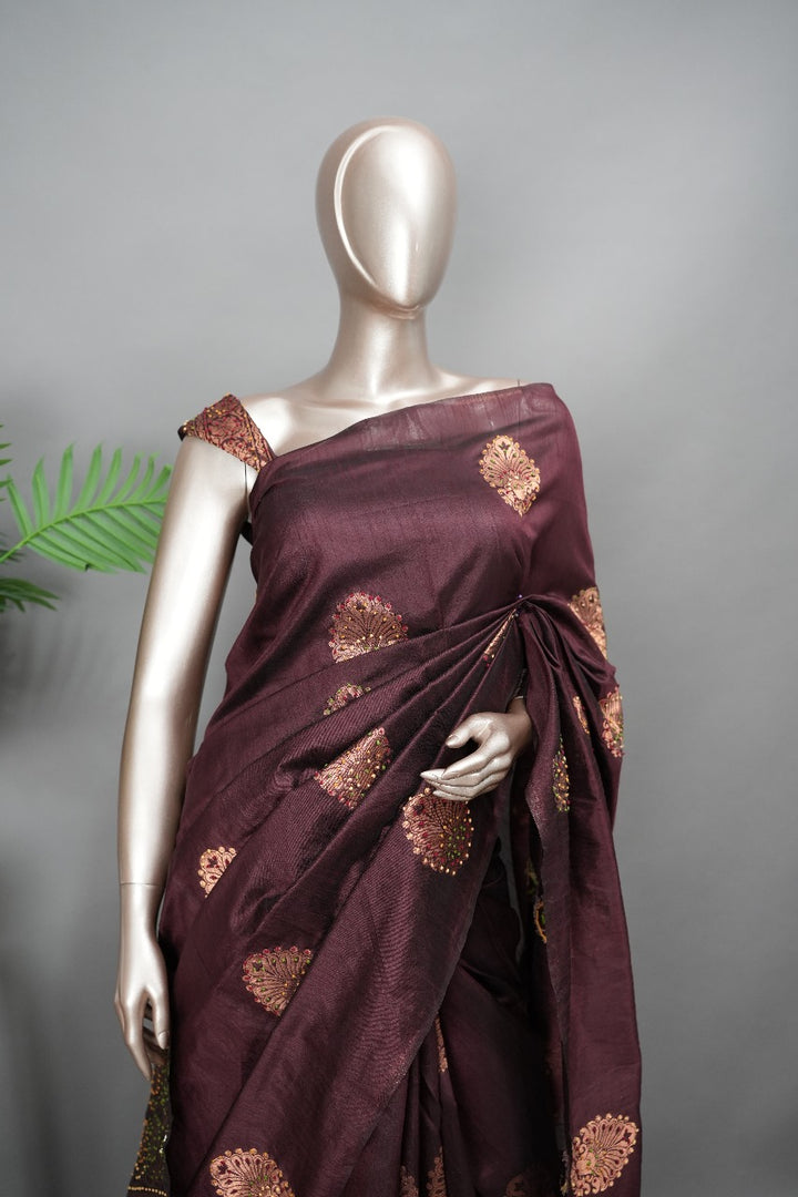 Semi Silk Saree TSA163