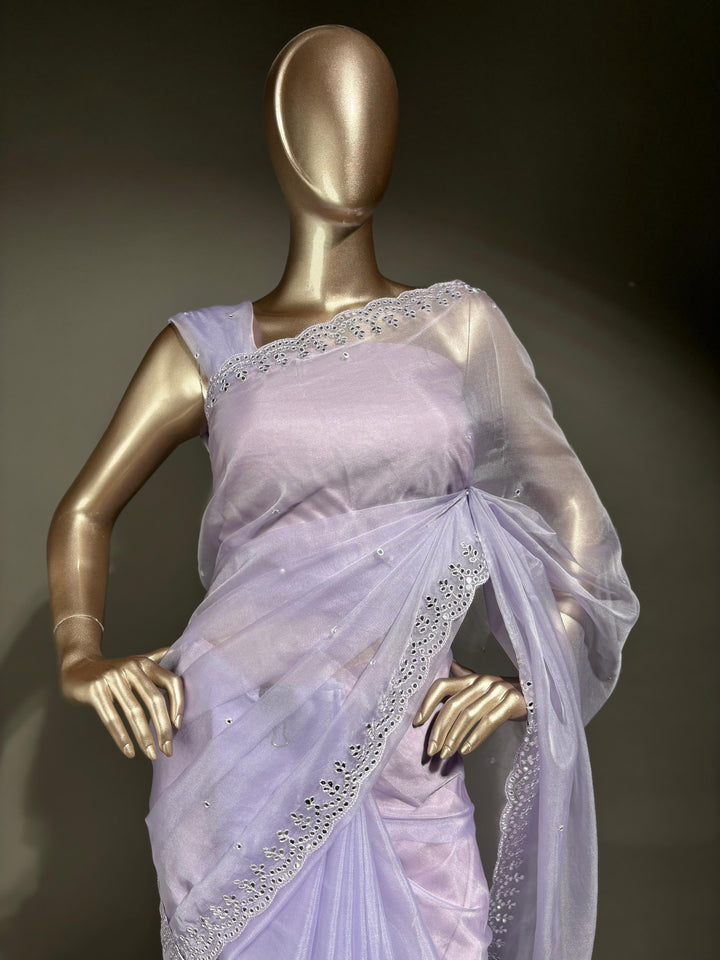 Nylon Organza Saree TSA1538