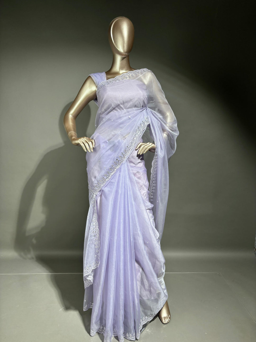 Nylon Organza Saree TSA1538