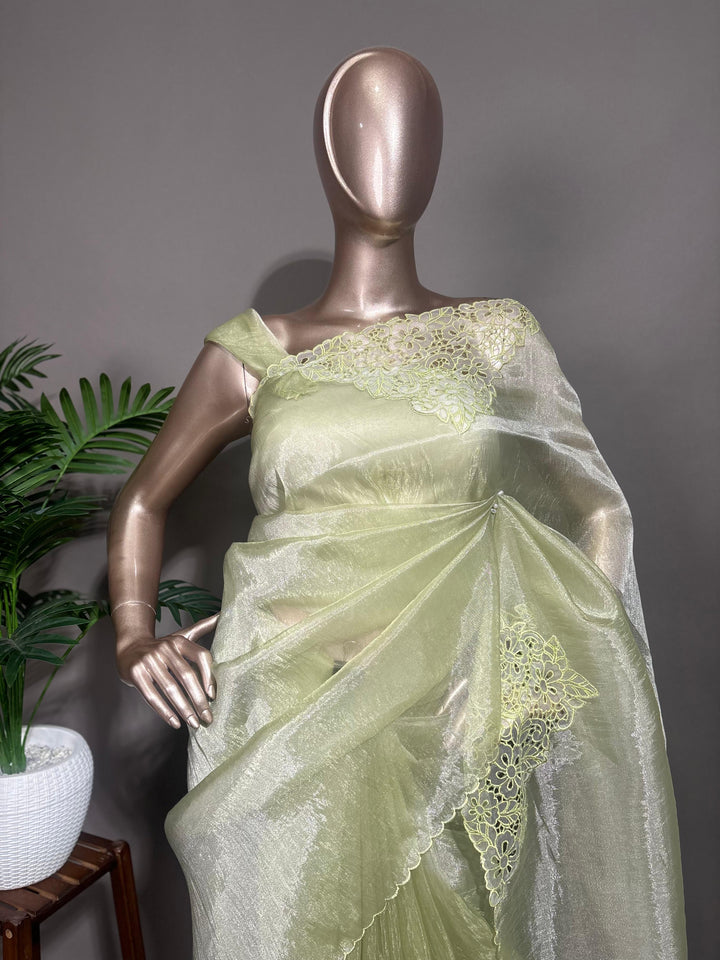 Glass Organza Saree TSA1711