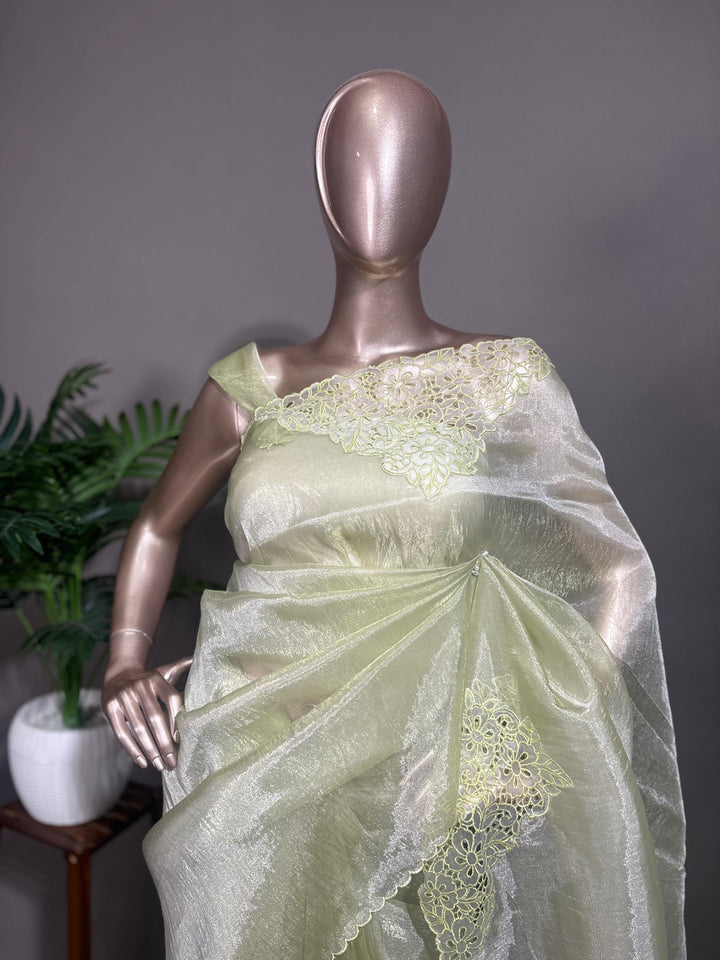 Glass Organza Saree TSA1711