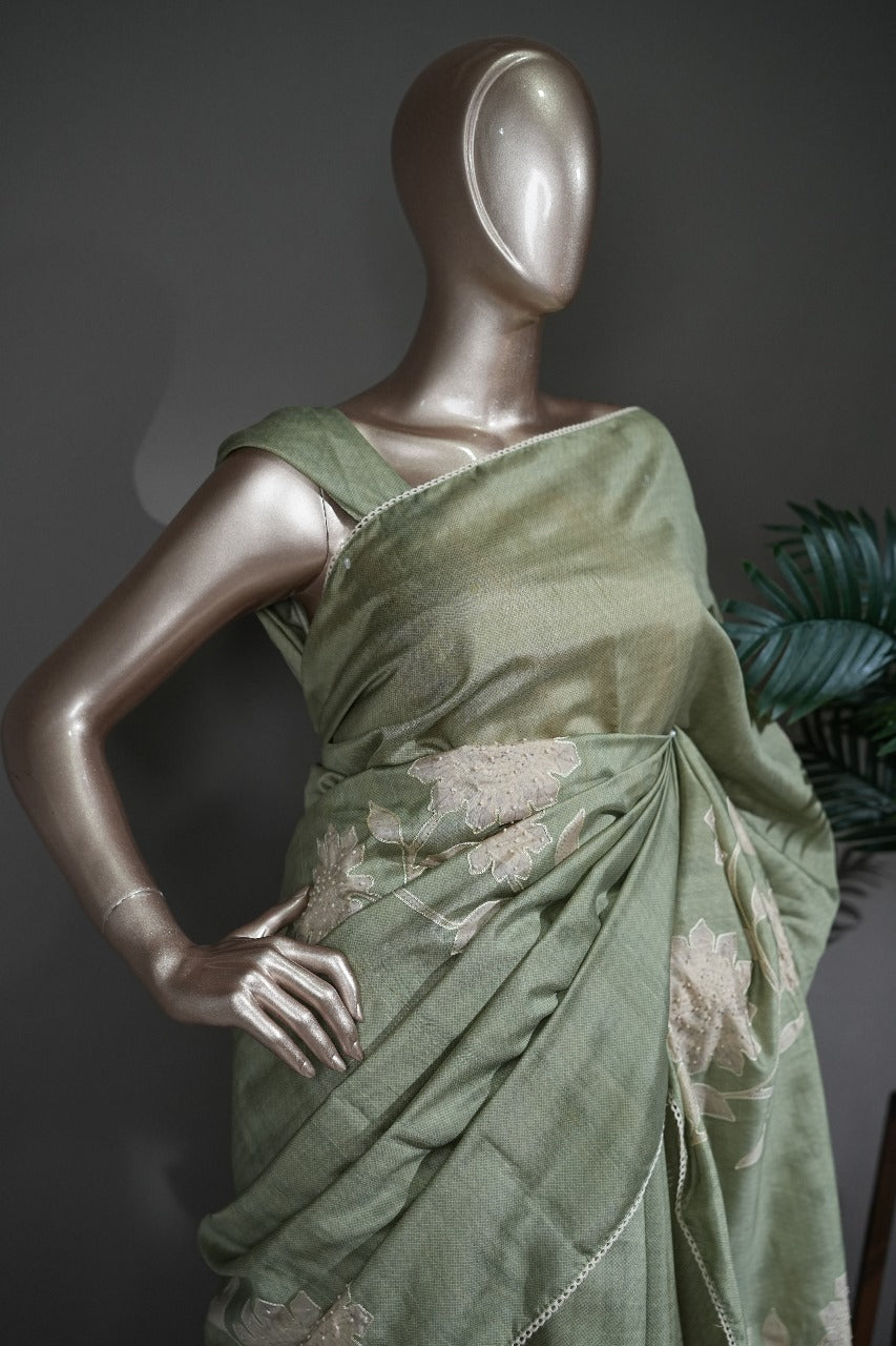 Semi Silk Saree TSA1729