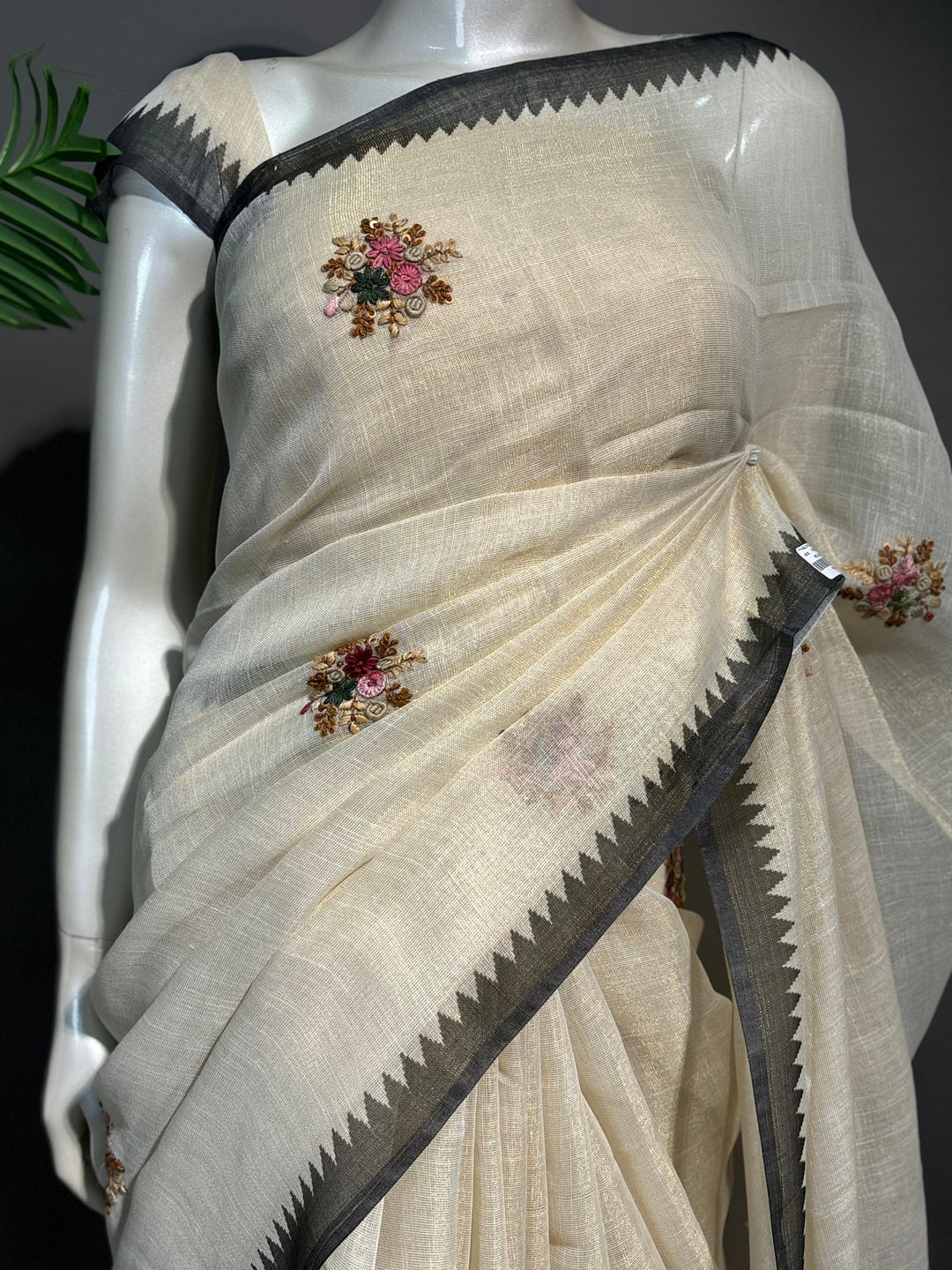 Tissue Art Linen Saree TSA1753