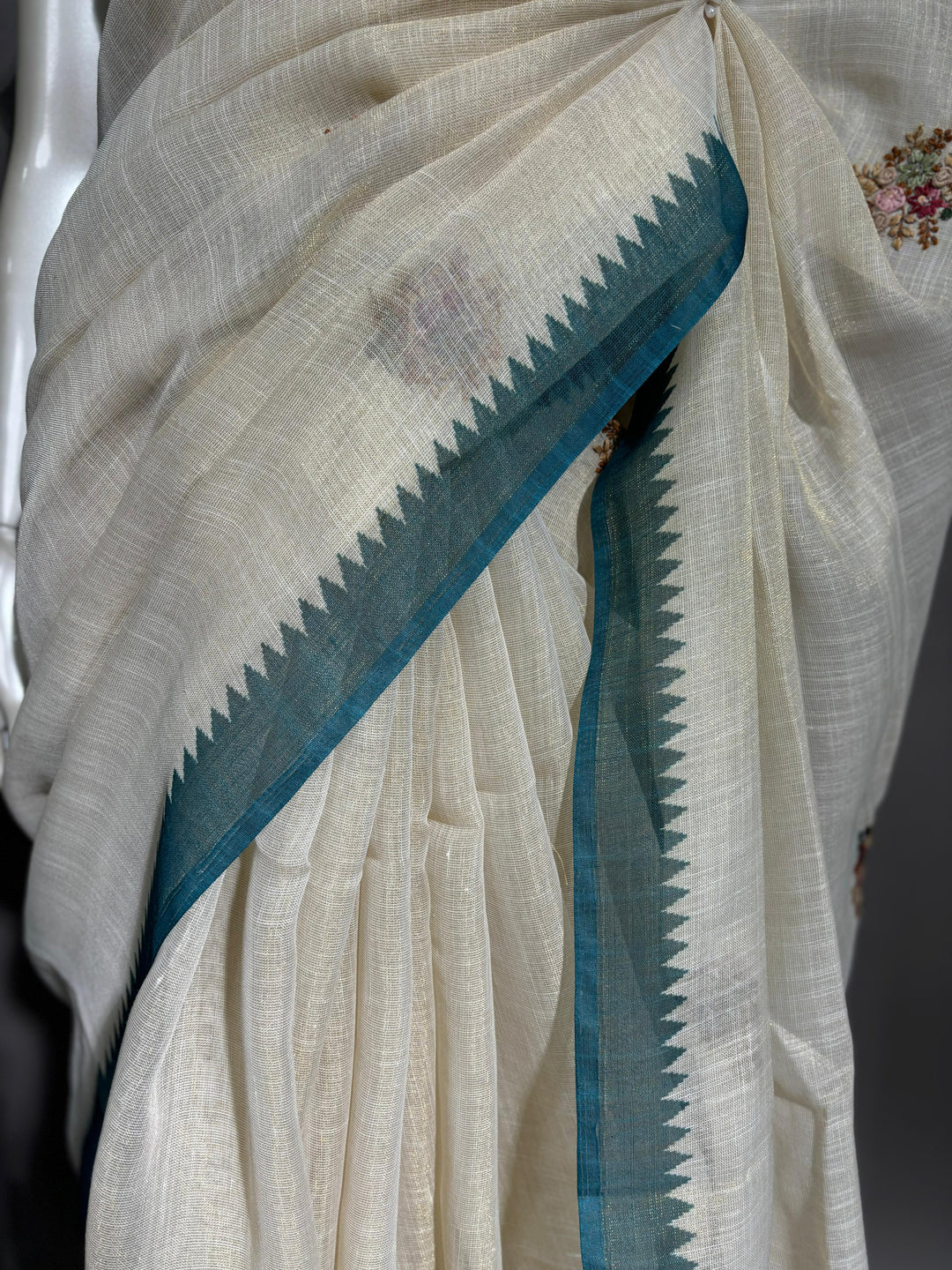 Tissue Art Linen Saree TSA1753