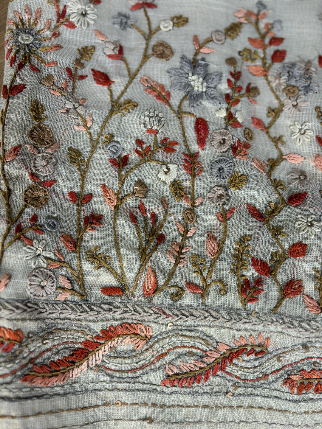 Linen Tissue Saree TSA1810