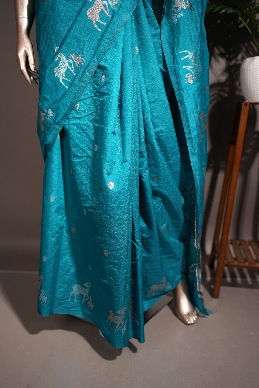 Semi Silk Saree TSA1849