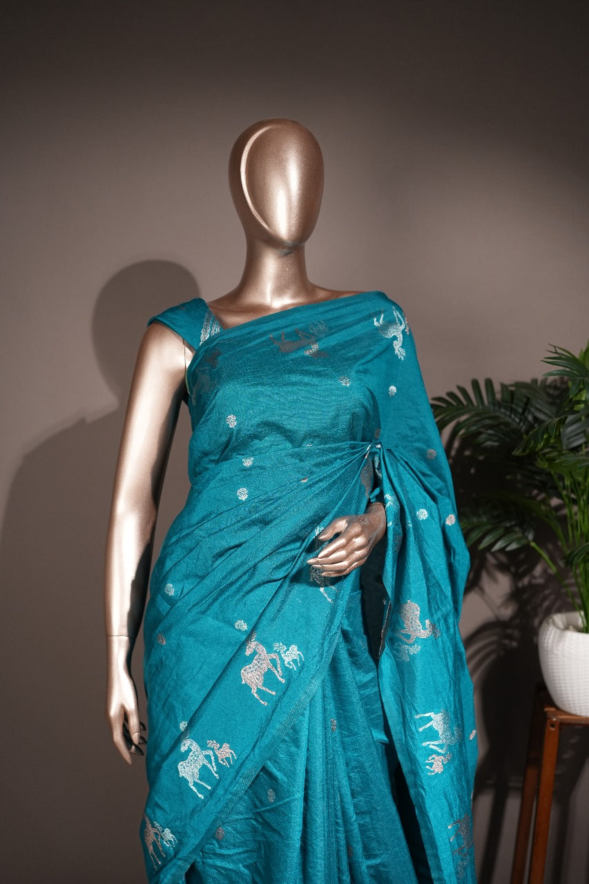 Semi Silk Saree TSA1849