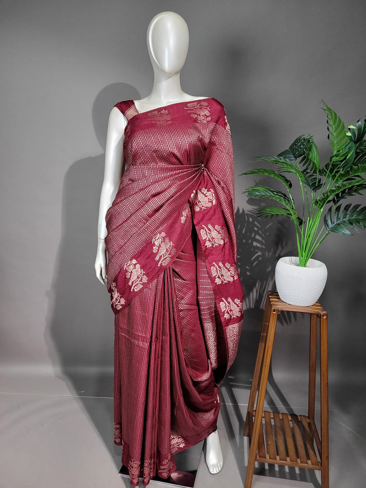 Semi Silk Saree TSA1875