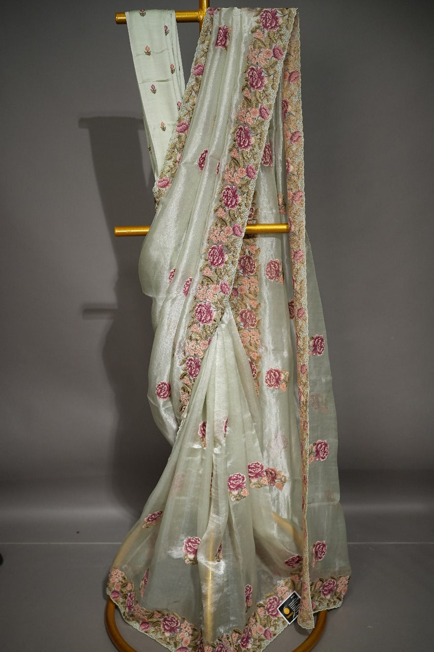 Tissue Organza Saree TSA1931