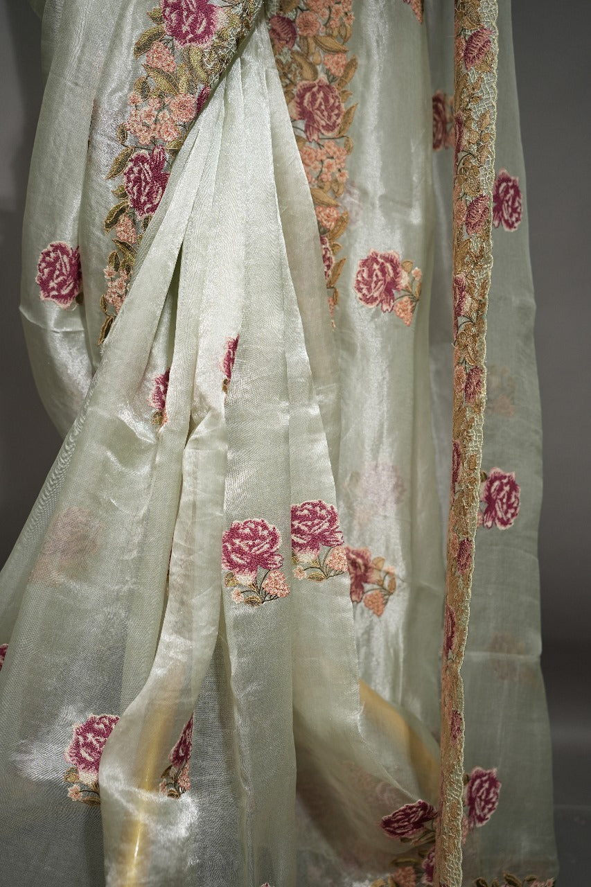 Tissue Organza Saree TSA1931