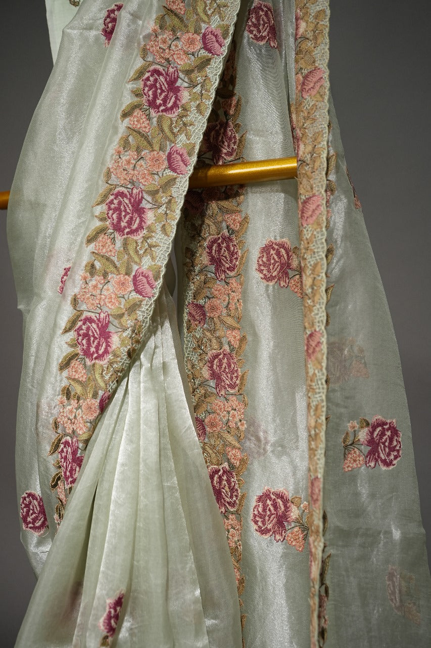 Tissue Organza Saree TSA1931