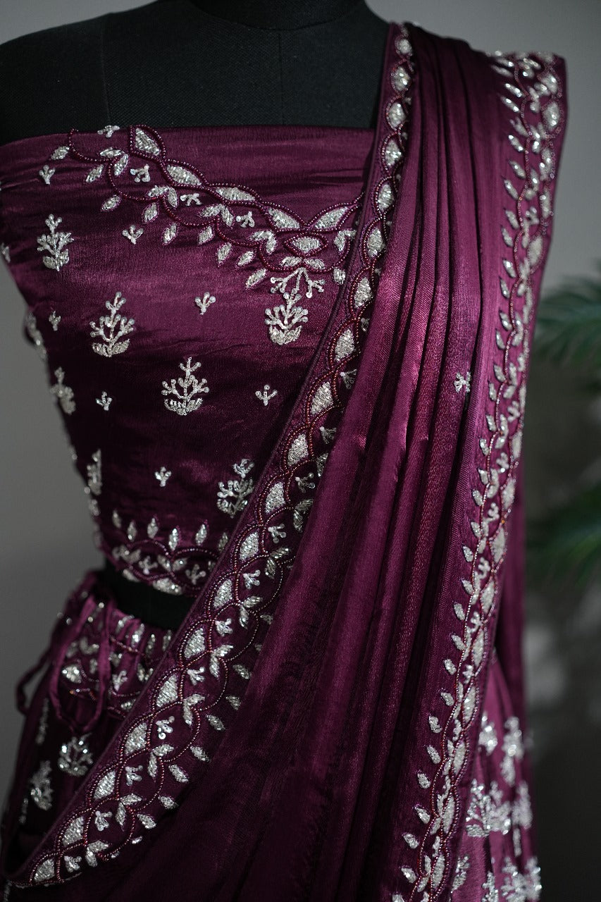 Semi Stitched Lehenga TLH219