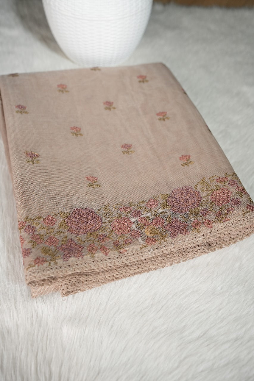 Tissue  Linen Saree TSA1950