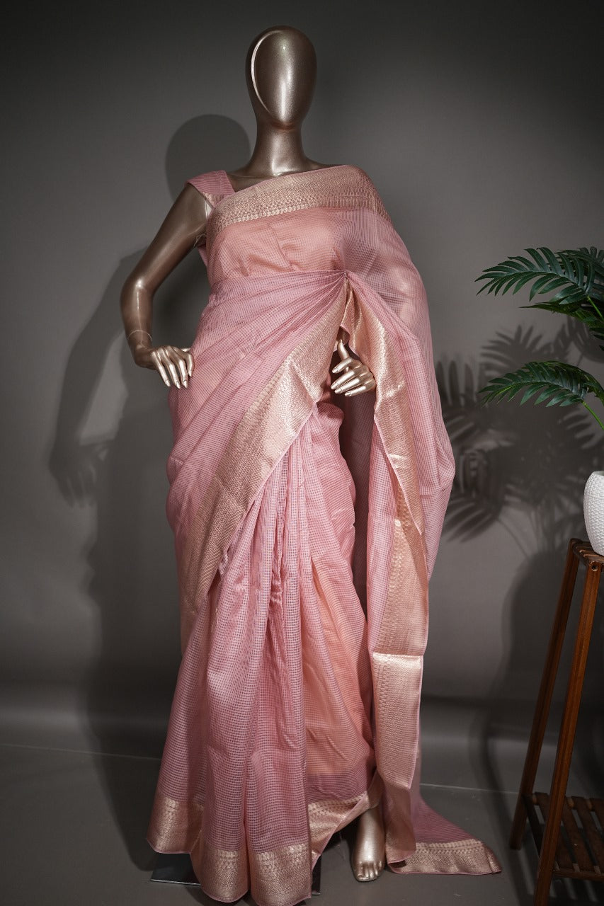 Kora Chanderi Silk Saree TSA1966