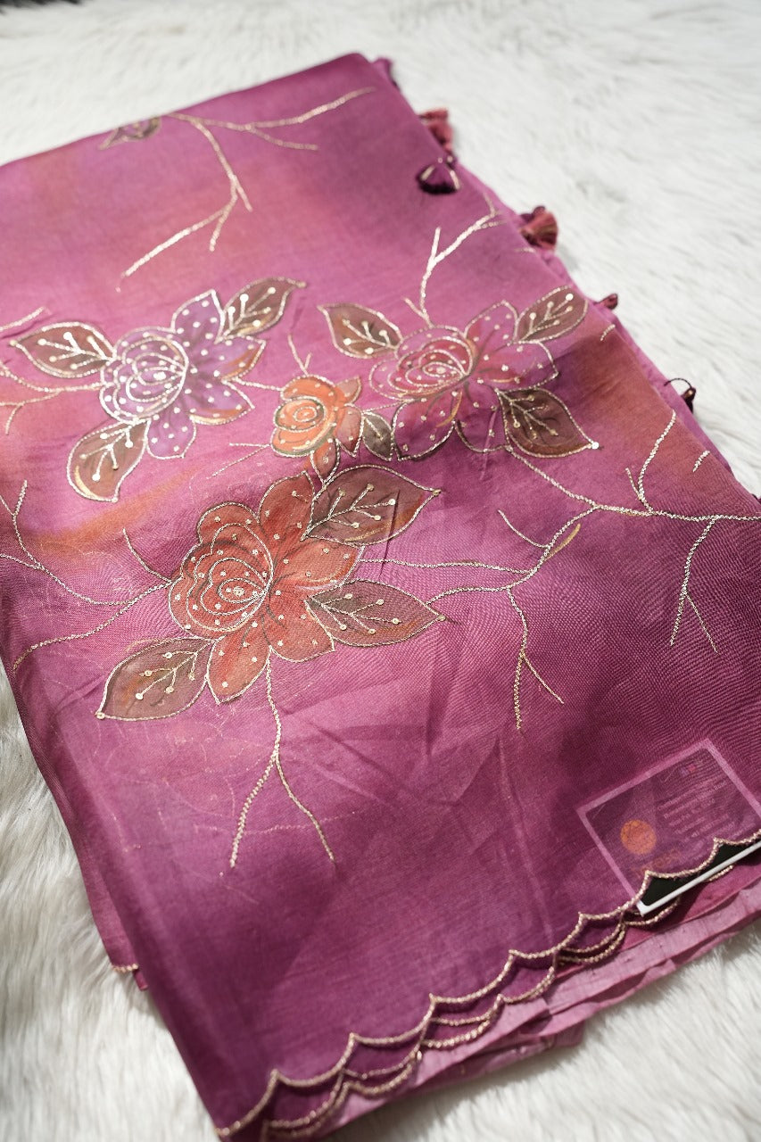 Organza Saree TSA1987