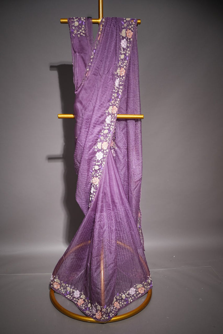 Nylon Organza Saree TSA2033