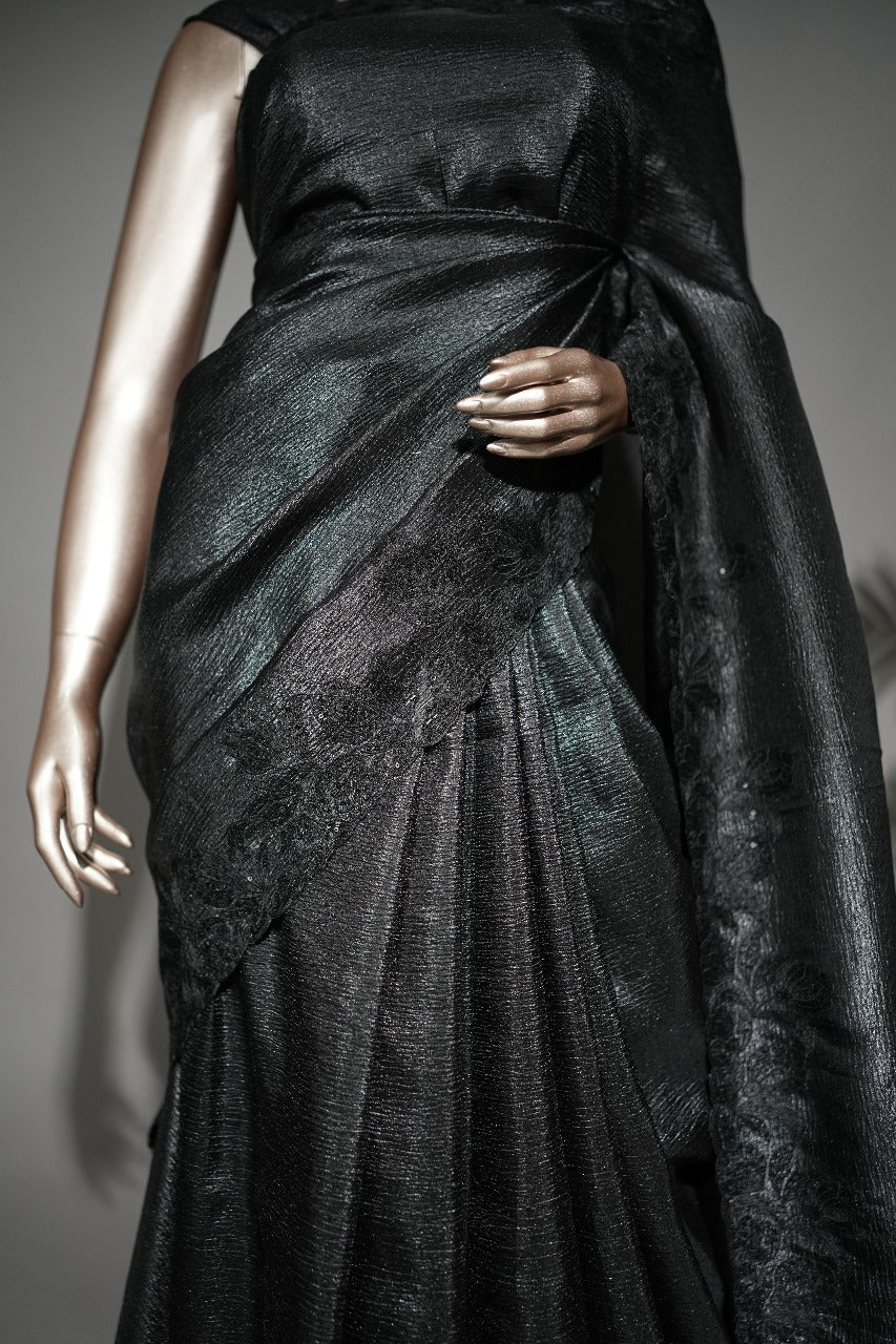 Crushed Organza Saree TSA2057