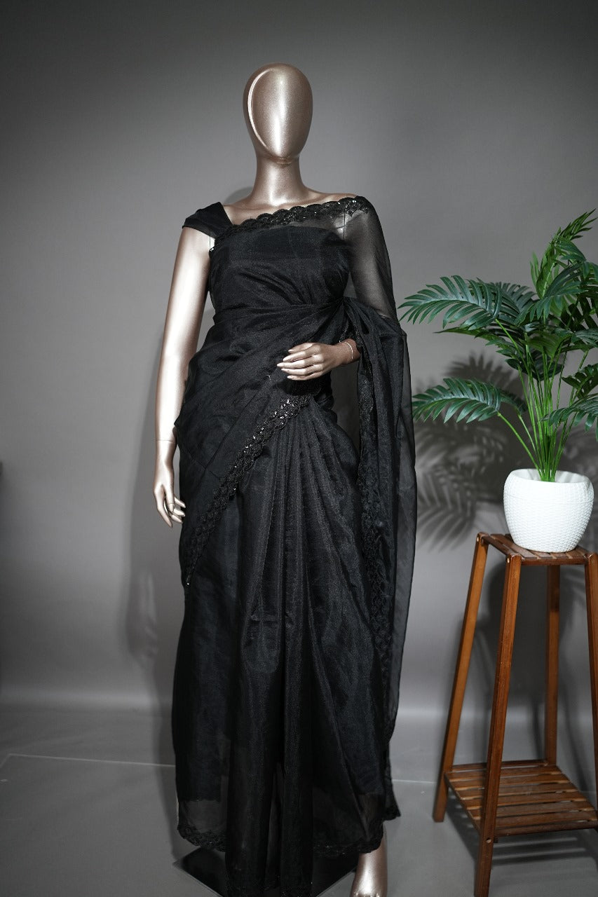 Organza Saree TSA2090