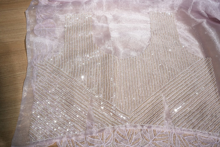 Glass Organza Saree TSA2092