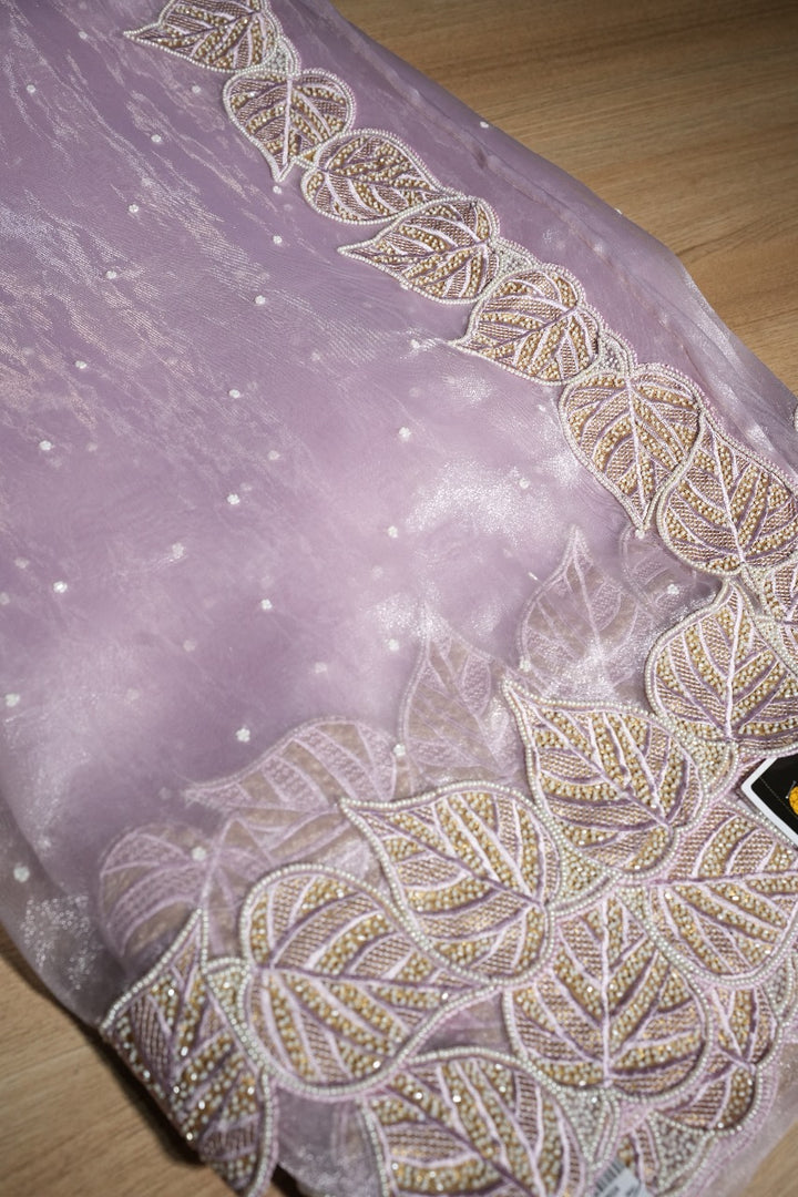 Glass Organza Saree TSA2092