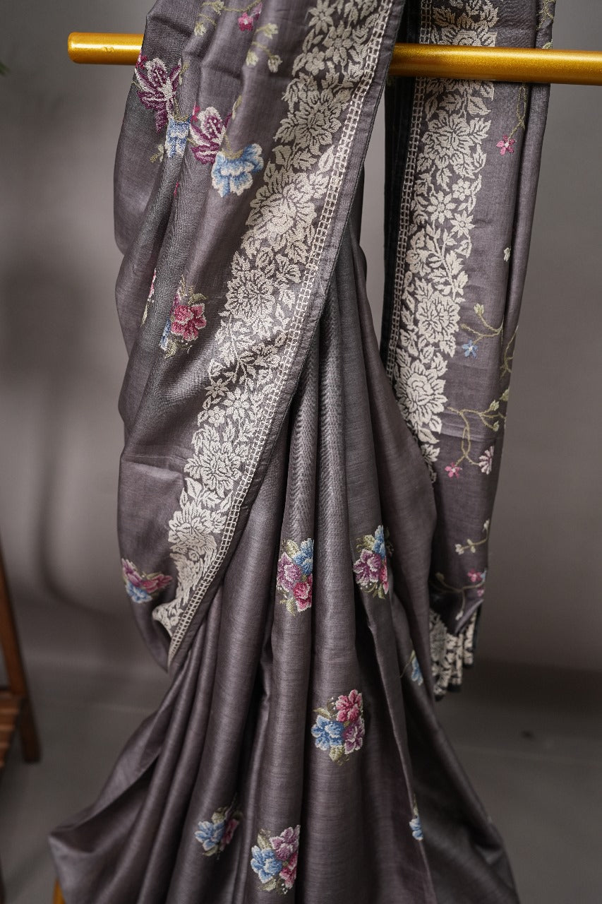 Pure Tussar Saree TSA2295