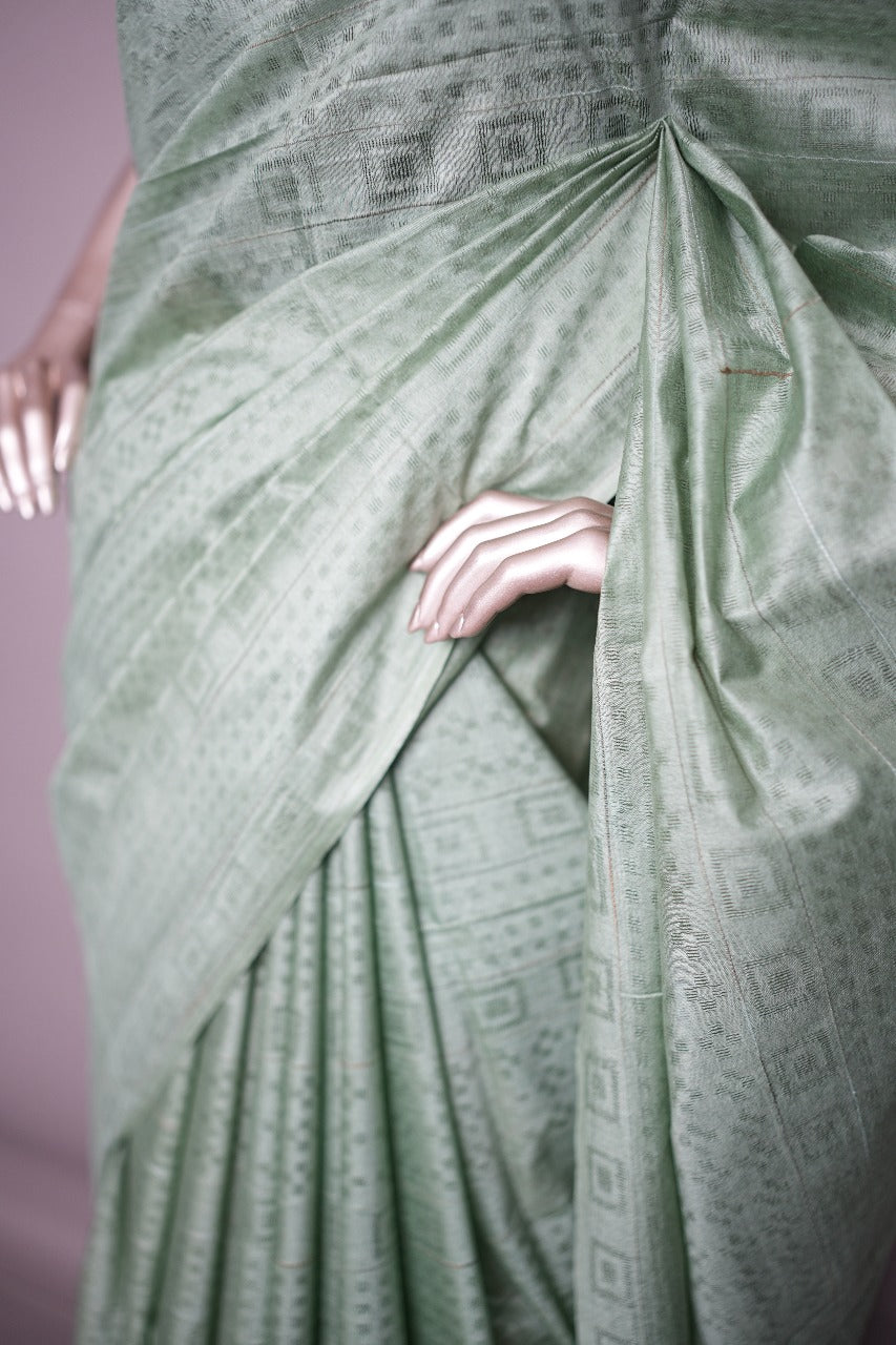 Semi-Tussar Saree TSA2434