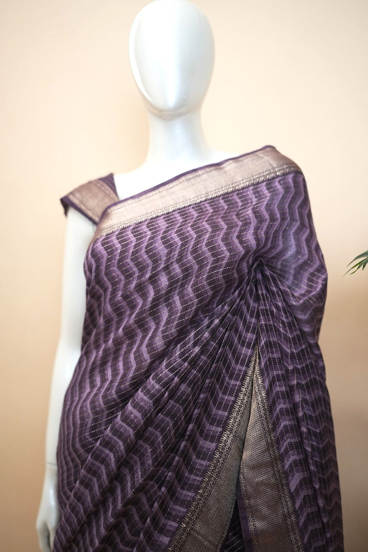 Chanderi Silk Saree TSA2492