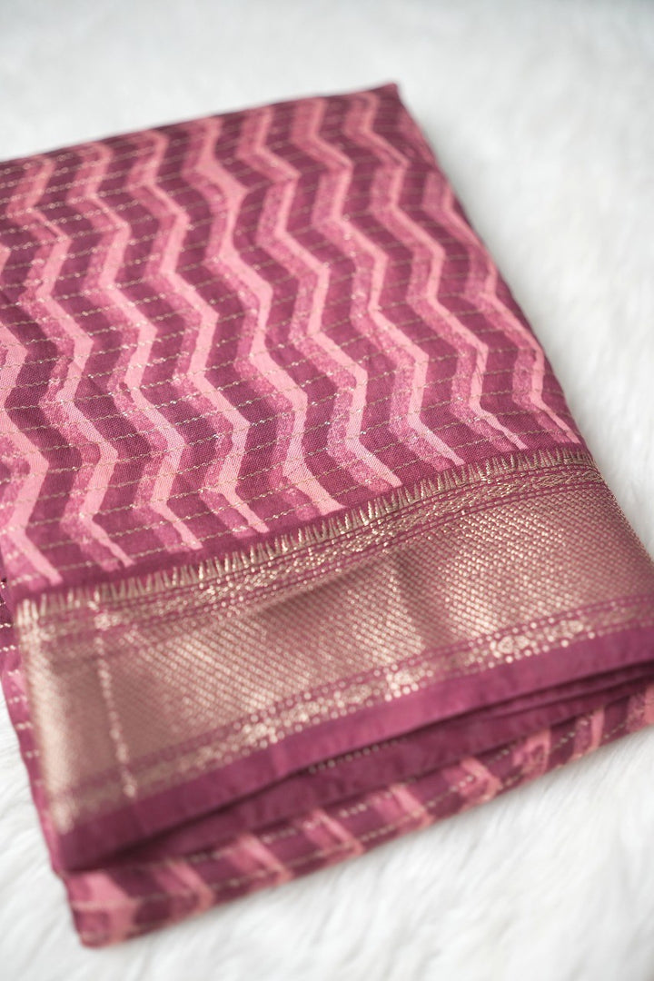 Chanderi Silk Saree TSA2492