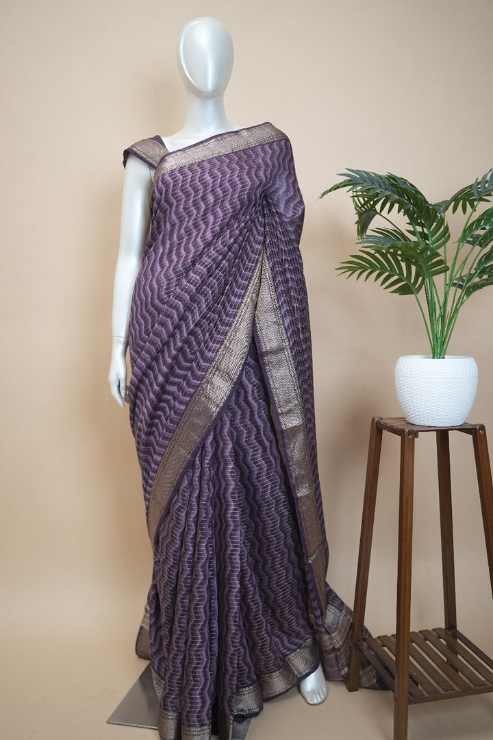 Chanderi Silk Saree TSA2492