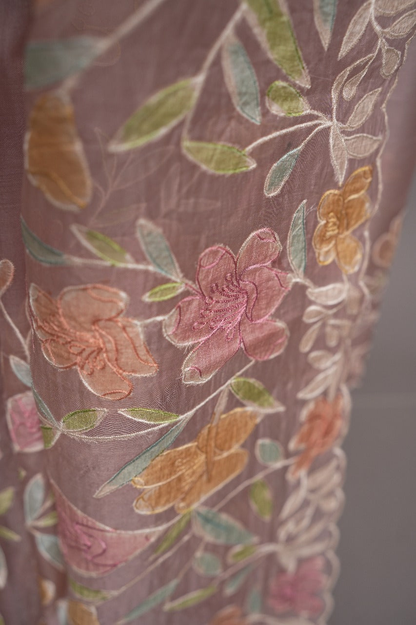 Applique work Saree TSA2812