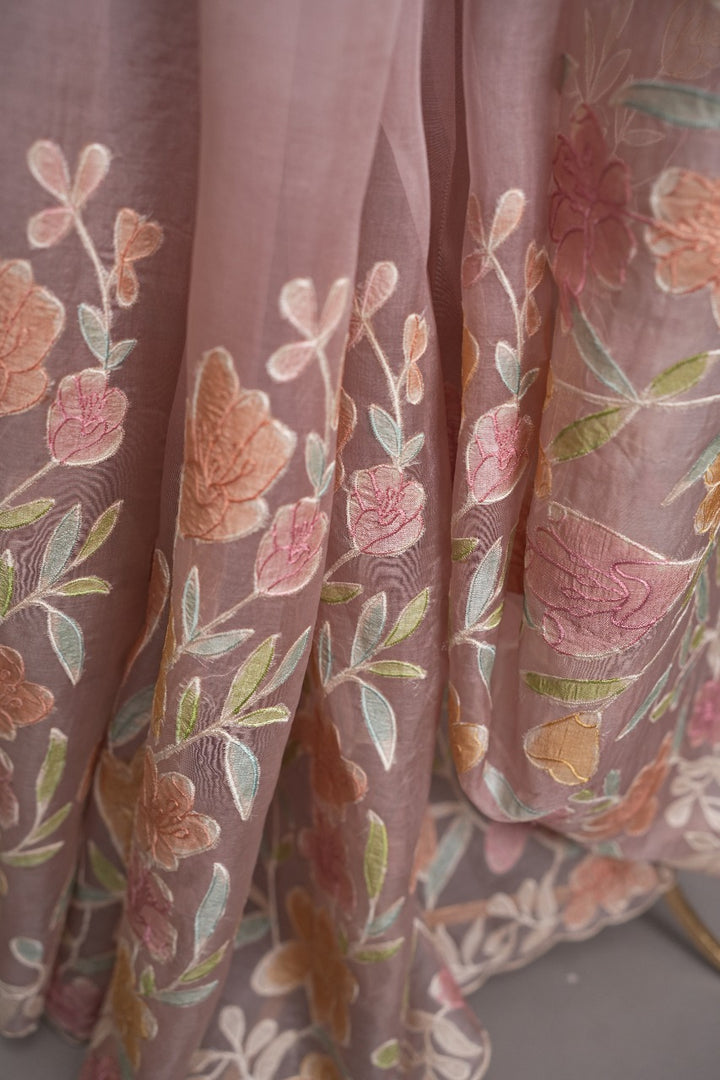 Applique work Saree TSA2812