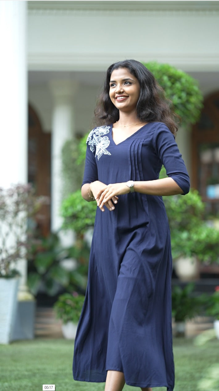 Rayon A-line Kurta  TKT2506
