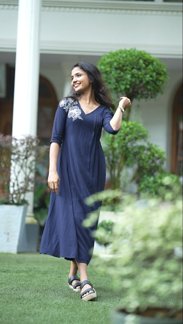 Rayon A-line Kurta  TKT2506