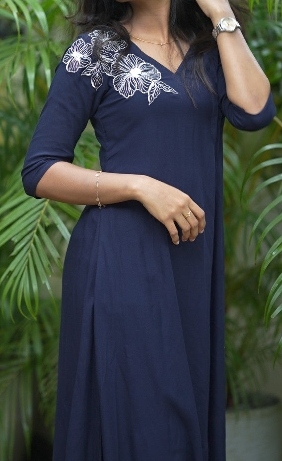 Rayon A-line Kurta  TKT2506