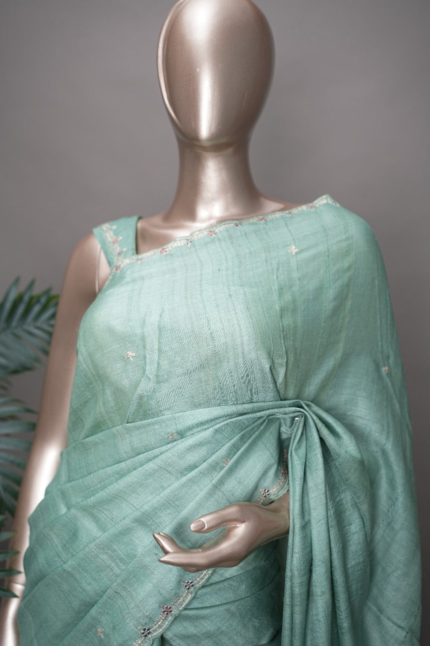 Handloom Tussar Saree TSA2831