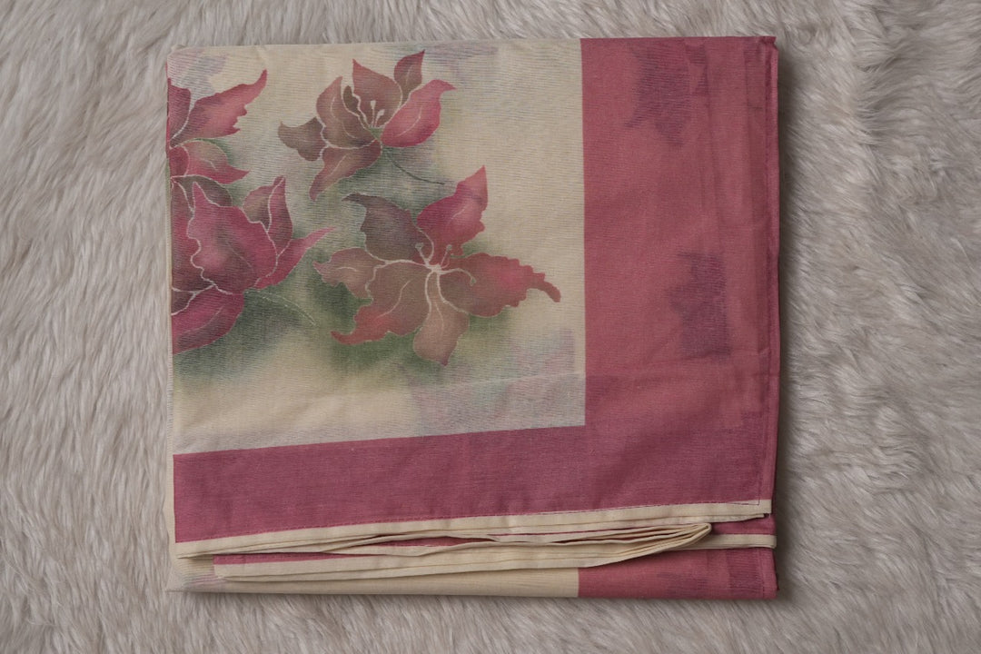 Digital Print Cotton Saree TSA2933