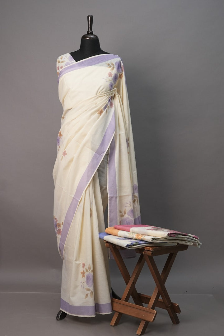 Digital Print Cotton Saree TSA2933