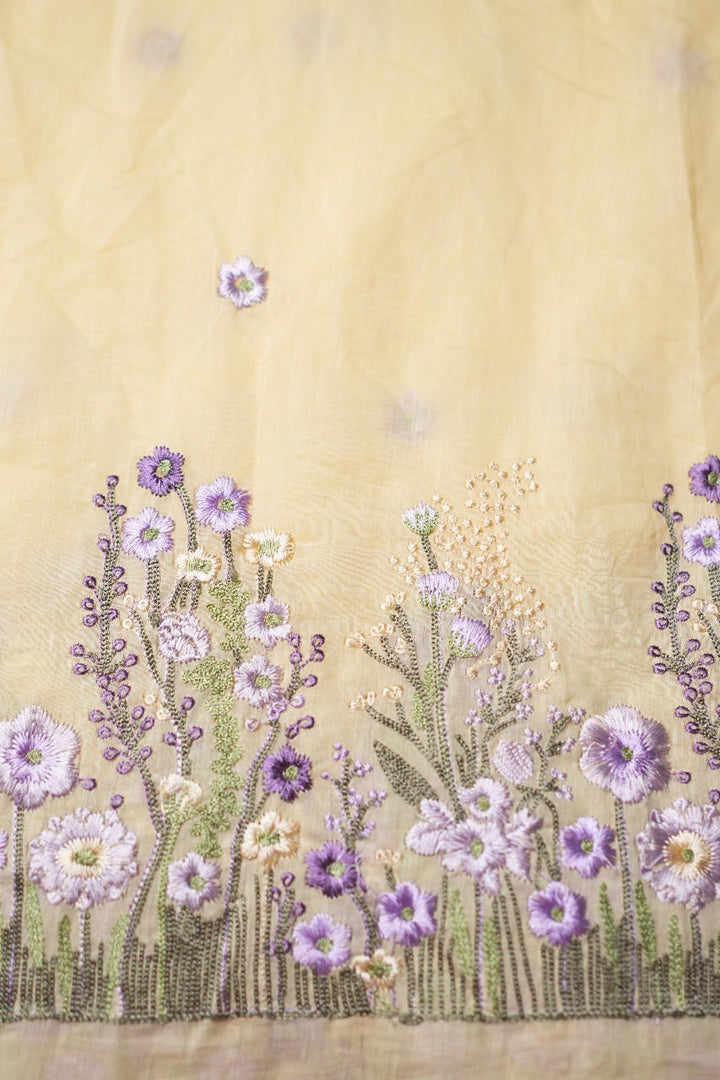 Chanderi Floral Motifs TRF2975