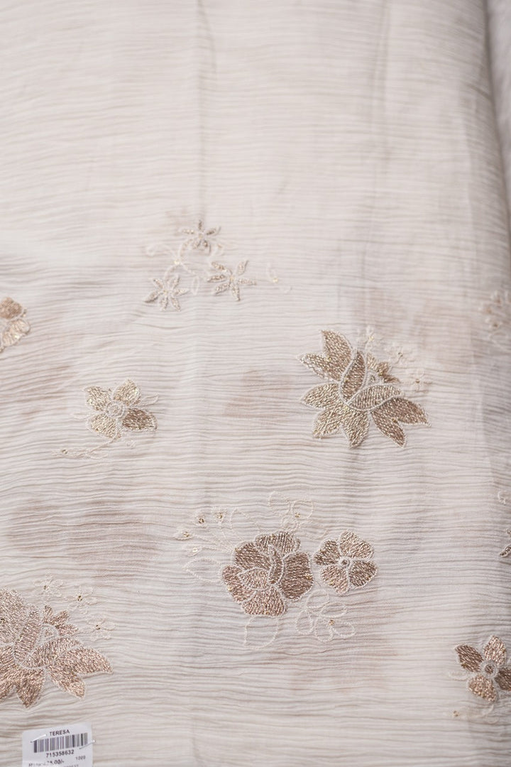 Chanderi (Crushed) with Motifs TRF2976