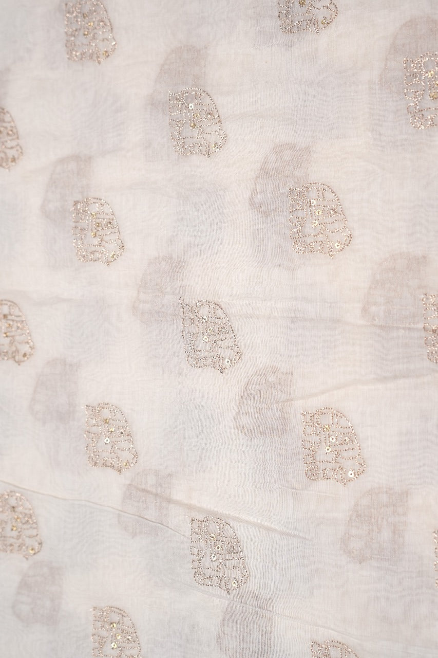 Chanderi with Motifs TRF2976