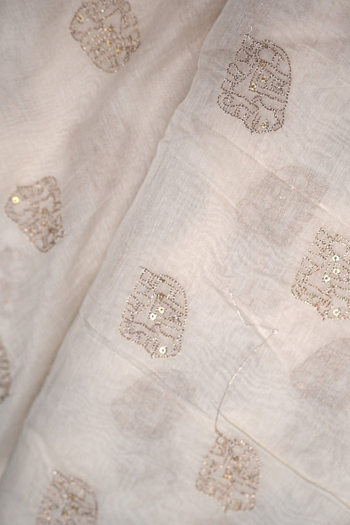 Chanderi with Motifs TRF2976